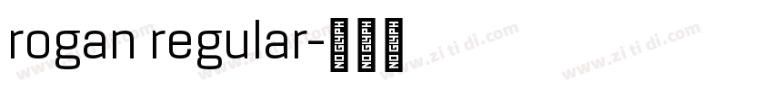 rogan regular字体转换